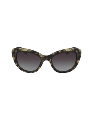 Oeil de chat Anne Klein Tortoise Two-Tone Sunglasses   | LZB-8883416